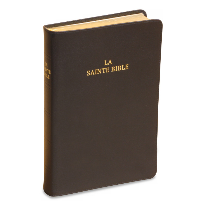 La Sainte Bible - Edition 2022 - Cuir noir sans rebord