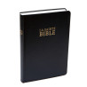 Bible Grand Format - Standard : Similicuir noir semi-rigide