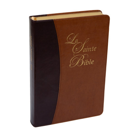 La Sainte Bible - Kunstleder 2-farbig braun