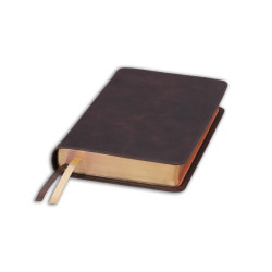 La Sainte Bible - Leder braun mit Rand und Titel 2026